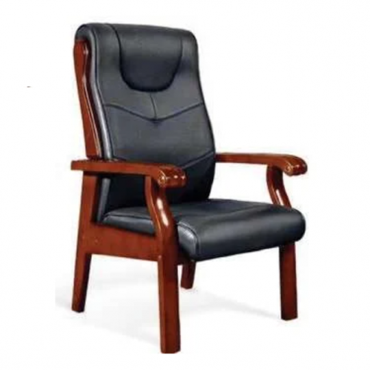 Ghế Gỗ Văn Phòng 2115C – Đệm Tựa Êm Ái, Tay Ghế Cổ Điển, Thiết Kế Sang Trọng