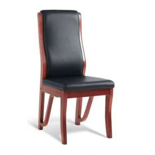 Ghế Gỗ Bọc Simili Cao Cấp 1903C – Thiết Kế Lưng Cao Tựa Êm, Phù Hợp Phòng Họp & Nhà Hàng Sang Trọng