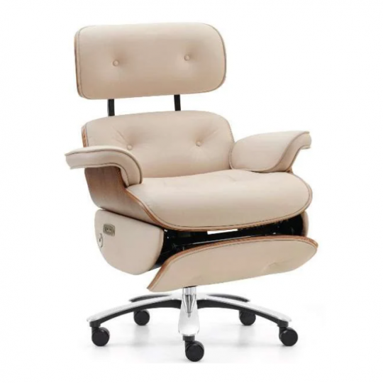 Ghế Văn Phòng Thư Giãn A2632 – Phong Cách Eames Cổ Điển, Tích Hợp Massage, Đệm Mút Dày Êm Ái